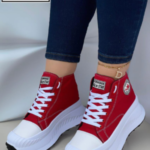 Converse Corte Alto Rojo Dama
