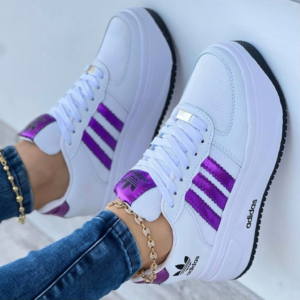 Promo Adidas Diamond Blanco Violeta Dama