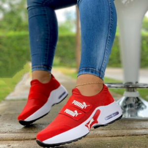 Promo Tenis Puma Doble Cierre Rojo